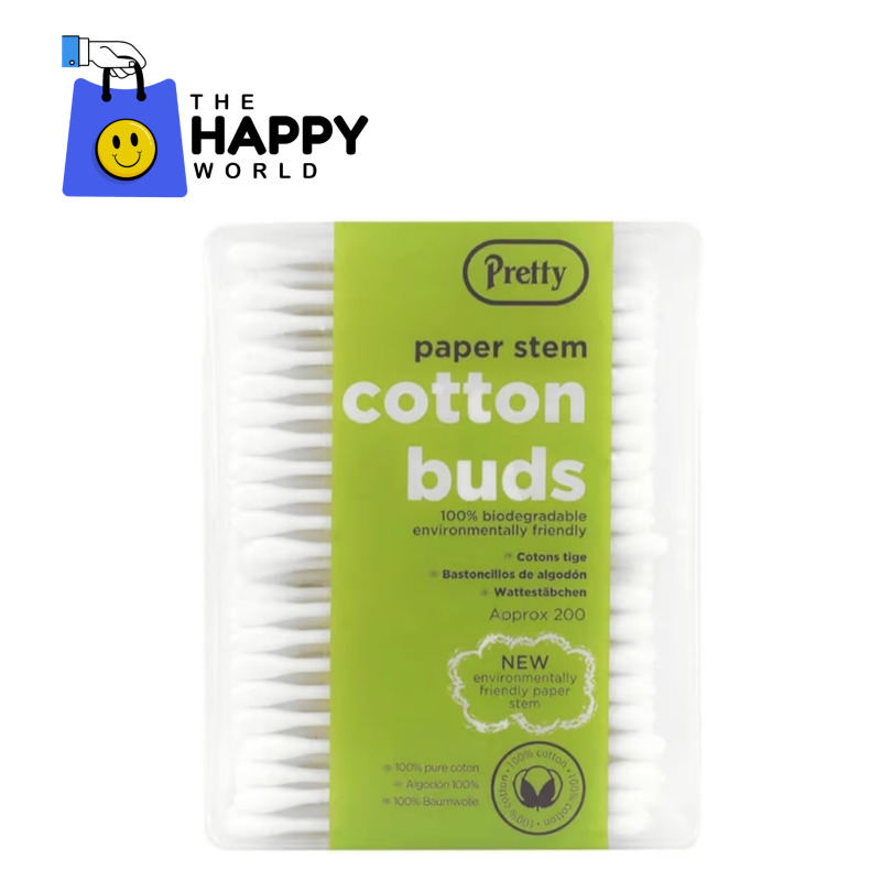 PRETTY COTTON BUDS PAPER STEM - 200S