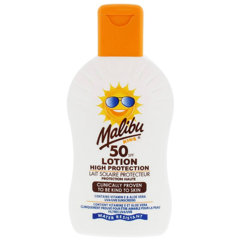 Malibu Kids High Protection Clinically Proven 50 SPF Sun Lotion 200ml