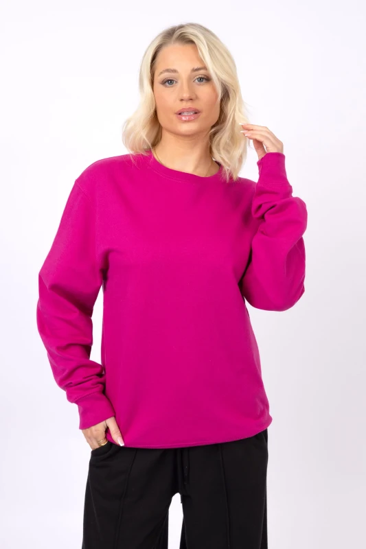 Unisex Crewneck Plain Sweatshirt