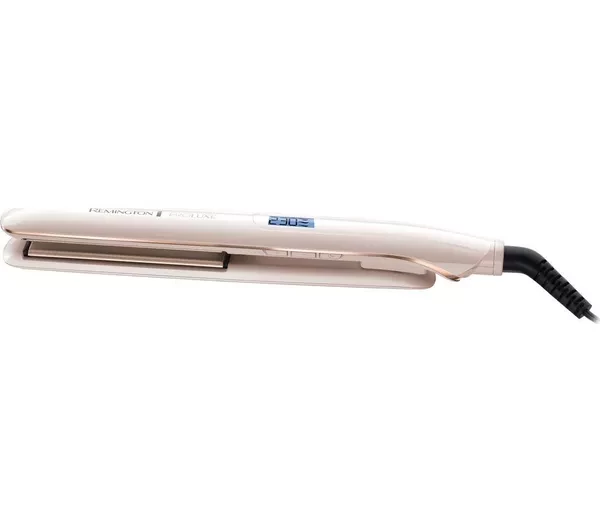 REMINGTON Proluxe S9100 Hair Straightener - White & Rose Gold