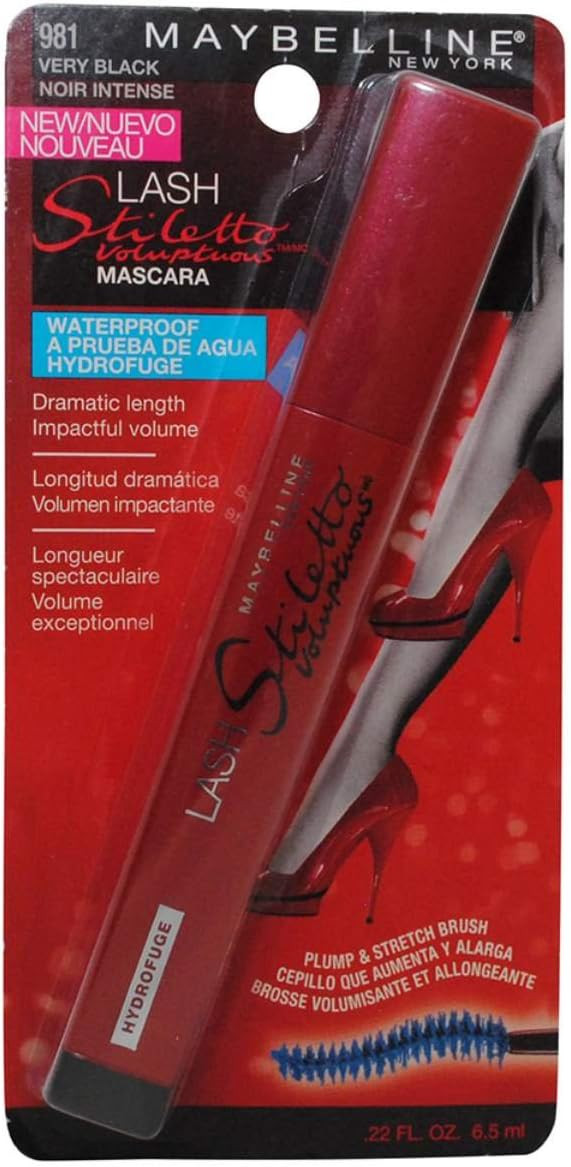 Maybelline Lash Stiletto Voluptuous Waterproof Black Mascara