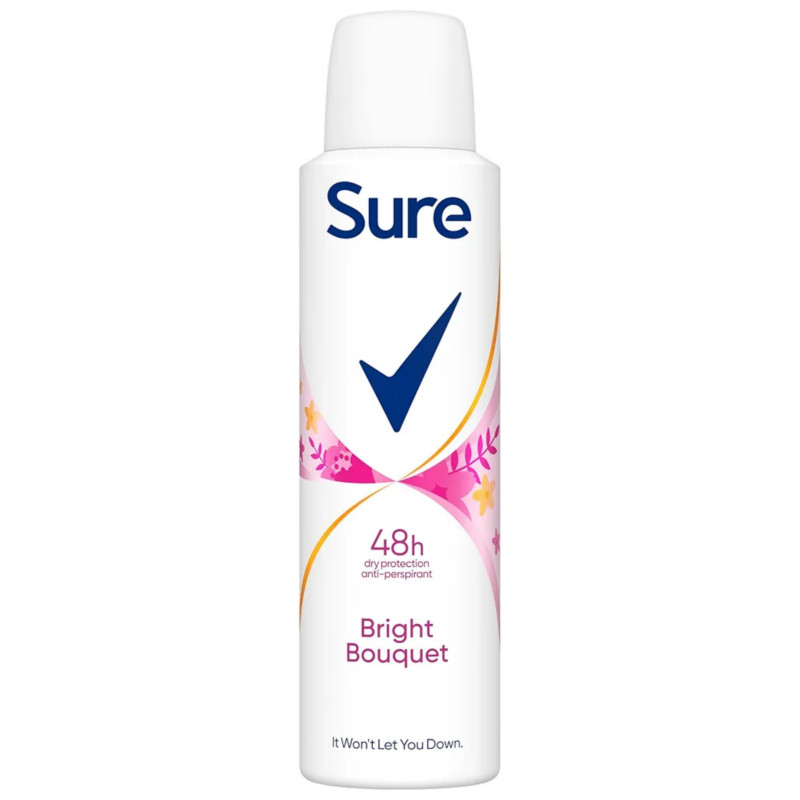Sure Bright Bouquet 48Hr Dry Anti-Perspirant Deodorant Body Spray 150ml