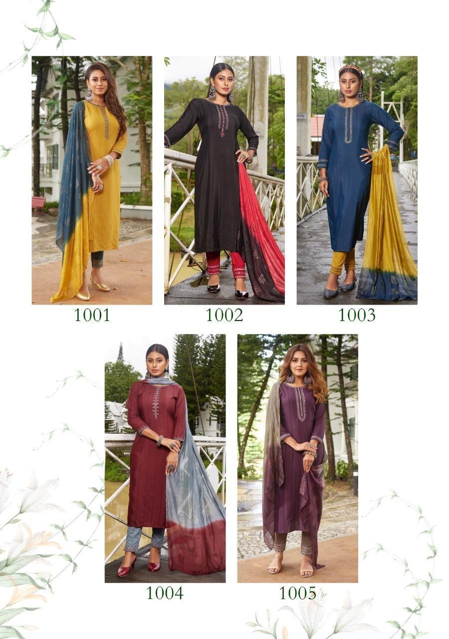 Fancy Viscose Dobby With Heavy Embroidery Work salwar