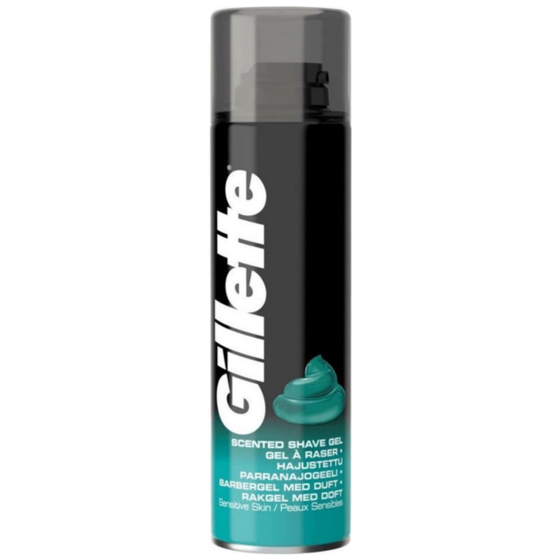 Gillette Scented Shave Gel For Sensitive Skin 200ml